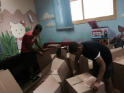 بالصور: المركز الجماهيري وشبيبة يافاتي يوزعان الطرود الغذائية